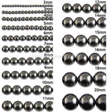 Wholesale 3mm Black Hematite Round Beads 16" * 10Strands/lot semi precious stone Loose Beads